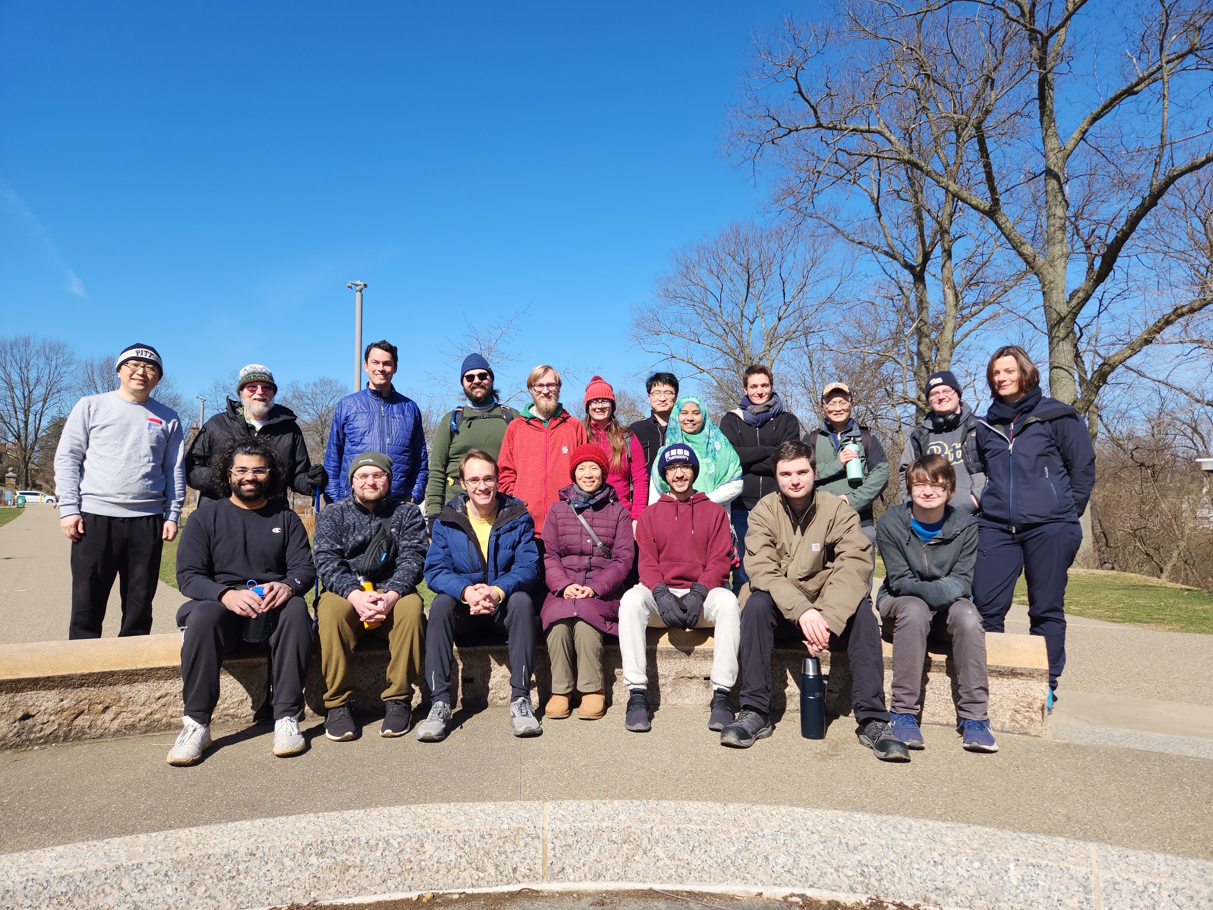 Theory Groups Hike in Frick Park, March 2023